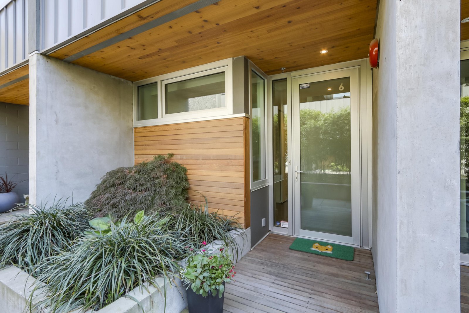 Koi townhouse interior and courtyard detail